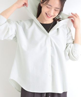 さらさ　新品　INella イネラ　ストライプ　シャツ　体型カバー STUDIOUS - さらさ様専用 新品 INella イネラ ストライプ シャツ 体型