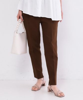 美品 定価37400円 45R ウールオックスストレッチキュロットパンツ 日本製 透け防止／接触冷感】ハイストレッチスティックパンツ《洗濯機OK