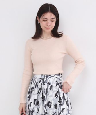 ＜OPAQUE.CLIP (Women)＞ラメリブニット【洗濯機ＯＫ】（２００２６０４３７９）