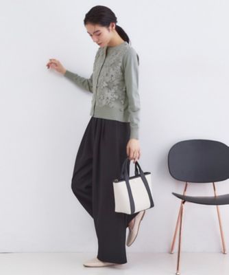 美品chestyスワン カーディガン チュール ウール50%薄手 レースニットカーディガン |【公式】Chestyオンラインショップ