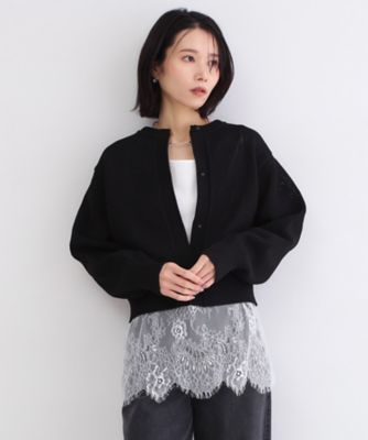 裾レースタンクトップ【洗濯機OK】（2002604396