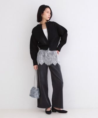 裾レースタンクトップ【洗濯機OK】（2002604396