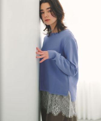 裾レースタンクトップ【洗濯機OK】（2002604396