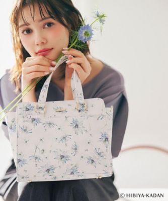 美品　インデンヤ花柄トートバッグ　袋付き 楽天市場】【公式】カラフルなお花柄♪キャンバスミニトート