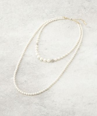 ＜COUP DE CHANCE (Women)＞取り外し可能／ツインフェイクパール／国内生産／国産人工真珠／セレモニー／入卒／パーティー（２００２６０４４１８）