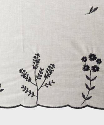 晴雨兼用】バンブーハンドルフラワー刺繍長傘（2002604420