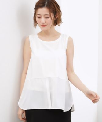 ＜GROVE (Women)＞【貴島明日香さん着用】裾レイヤードタンクトップ（２００２６０４４４３）
