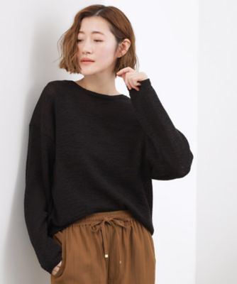 貴島明日香さん着用・大人のリラックススタイル】テープヤーン ボート