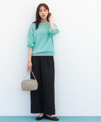 貴島明日香さん着用・大人のリラックススタイル】テープヤーン ボート