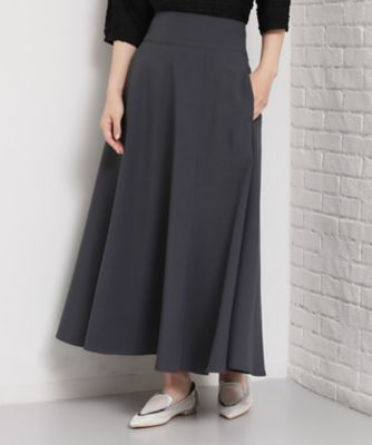 ＜THE SHOP TK (Women)＞麻調ミモレ丈フレアスカート（２００２６０４５７２）