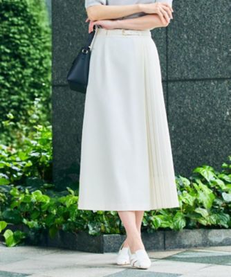 LAUREN RALPH LAUREN アイボリー フレアスカート サイズ2 タイトスカート/ペプラムスカート/ロングスカート/フレア/ Lauren