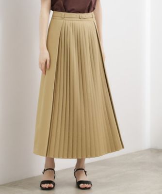 ワイズ　ヨウジヤマモト　ベージュ フレア　プリーツスカート ボタン付き yohji yamamoto - Y's for men | COTTON LINEN VIYELLA WIDE PANTS