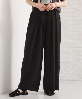 ＜THE SHOP TK (Women)＞さらりと心地よい　リネンライクワイドパンツ（２００２６０４５７６）