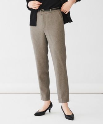 ＜UNTITLED L (Women/大きいサイズ)＞【通勤スーツ／入卒／セレモニー】ウーステッドカルゼ　テーパードパンツ（２００２６０４５９７）