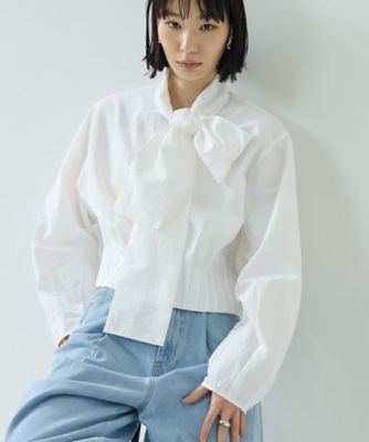 ＜GALLEST (Women)＞ボウタイシャツブルゾン（２００２６０４９６６）