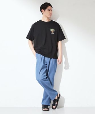 ヒゲオジ サガラ刺繍 半袖Tシャツ 【洗濯機OK