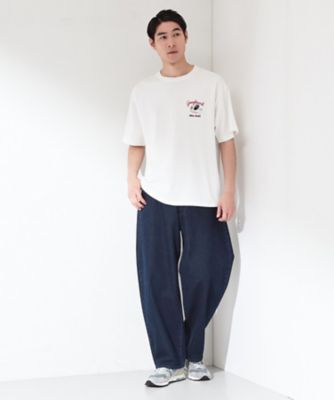 ヒゲオジ サガラ刺繍 半袖Tシャツ 【洗濯機OK