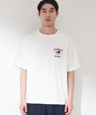ヒゲオジ サガラ刺繍 半袖Tシャツ 【洗濯機OK
