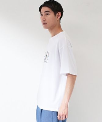 MADISONBLUE トップス 鹿の子半袖Tシャツ NAVY Tシャツ メンズ 半袖 鹿の子 無地 シンプル インナー クルー