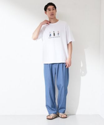 刺繍×ロゴ 鹿の子 半袖Tシャツ 【洗濯機OK】（2002605133