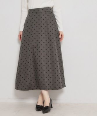 デニムライクドットスカート（2002606523） | COUTURE