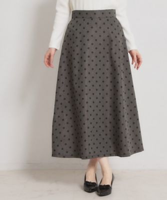 デニムライクドットスカート（2002606523） | COUTURE