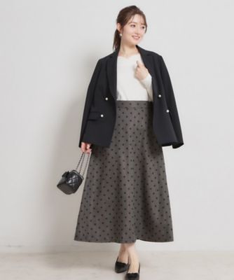 デニムライクドットスカート（2002606523） | COUTURE