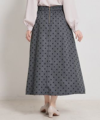 デニムライクドットスカート（2002606523） | COUTURE