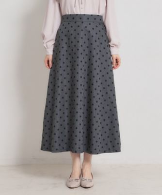デニムライクドットスカート（2002606523） | COUTURE