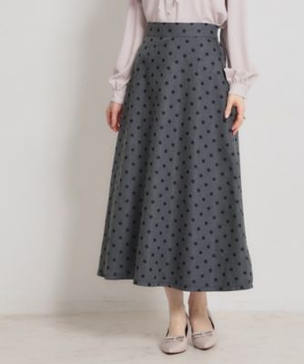 デニムライクドットスカート（2002606523） | COUTURE
