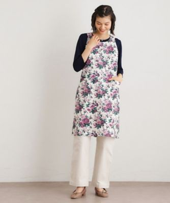 エレンボロー ローズ柄 エプロン（2002606731） | LAURA