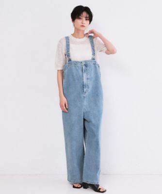 ＜OPAQUE.CLIP (Women)＞デニムサロペット【洗濯機ＯＫ】（２００２６０７１００）