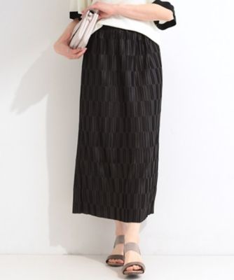 ＜SHOO LA RUE (Women)＞【Ｓ－ＬＬ／洗濯機可】変形プリーツで差が付く　ナロースカート（２００２６０７６１９）