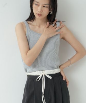 ラメニットタンクトップ（2002607650） | GALLEST (Women