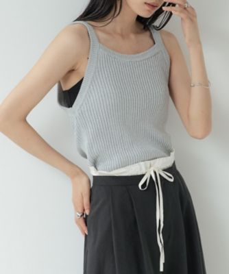 ラメニットタンクトップ（2002607650） | GALLEST (Women