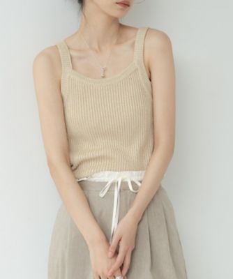 ラメニットタンクトップ（2002607650） | GALLEST (Women