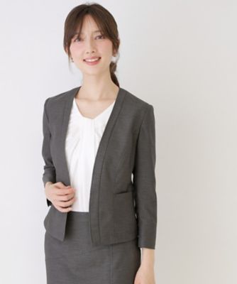 Chloé ノーカラージャケット T 34 グレー Chloe（クロエ） Chloe KIDS キッズ ニットコート C16444 レディース