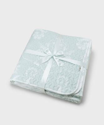 ＜LAURA ASHLEY＞ジョゼッテ柄／ダックエッグ　　キルトマルチカバー　２００×２００ｃｍ（２００２６０７８０１）