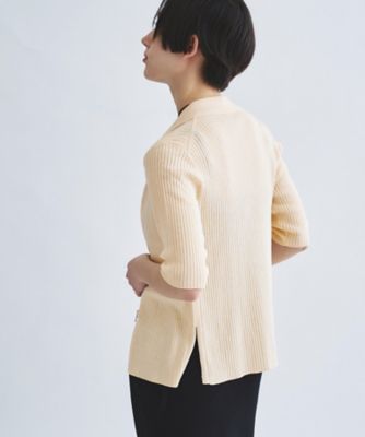rib zip cardigan（2002607882） | CODE A