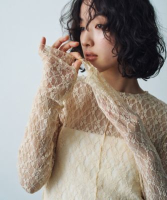 Re】stretch lace tops（2002608129