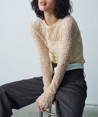 Re】stretch lace tops（2002608129