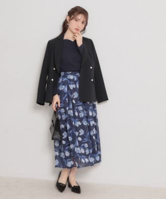 洗える】チューリップ柄スカート（2002608313） | COUTURE