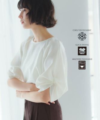 ao ＊タグ付き美品＊ リネンカスケードブラウス (off white) □オープンカラーローズ刺繍ブラウス/an another angelus [53BF02j002