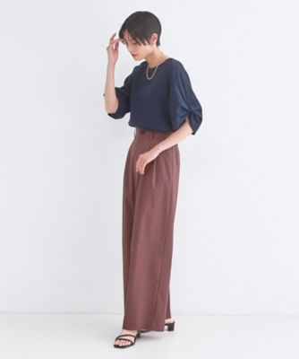 めめこ★イエナ　コットンタックスリーブブラウス 23区（ニジュウサンク） ブラウス シャツ 「洗える」LIBECO タック