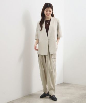 貴島明日香さん着用・洗濯機OK／ひんやり】軽く羽織れるハーフ