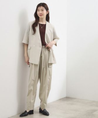 貴島明日香さん着用・洗濯機OK／ひんやり】軽く羽織れるハーフ