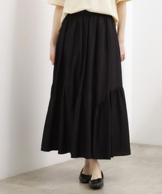 ＜GROVE (Women)＞エスカルゴティアードスカート（２００２６０９８３３）