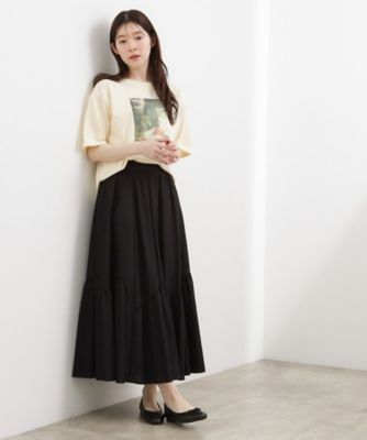 人気急上昇！【貴島明日香さん着用】軽やかにゆれる、ティアード