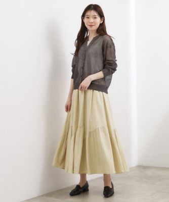 人気急上昇！【貴島明日香さん着用】軽やかにゆれる、ティアード