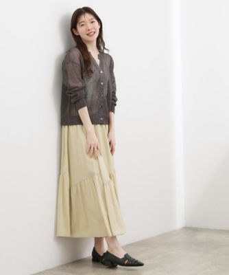 人気急上昇！【貴島明日香さん着用】軽やかにゆれる、ティアード